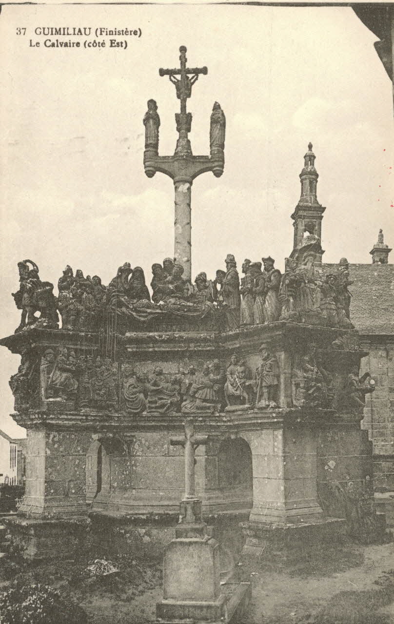 carte postale LE CALVAIRE (COTE EST) Finistère 1903-1920 017984J Photo