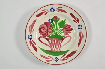 assiette plate Lorraine, France 1800-1850 1970.40.16  Photo Mucem