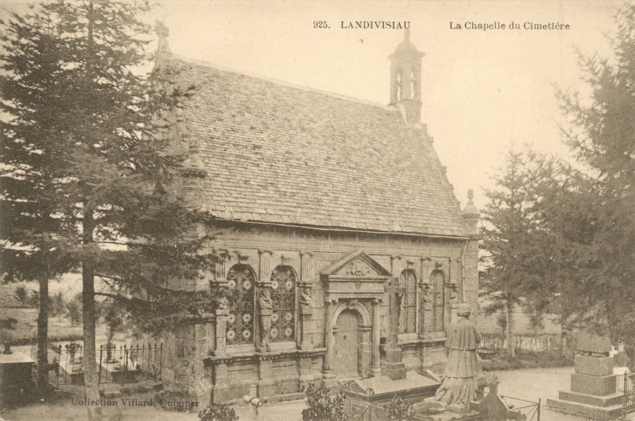 carte postale LA CHAPELLE DU CIMETIERE Finistère 1903-1920 018049 Photo