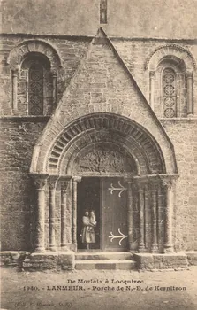 carte postale PORCHE DE N. -D. DE KERNITRON Finistère 1903-1920 018051 Photo