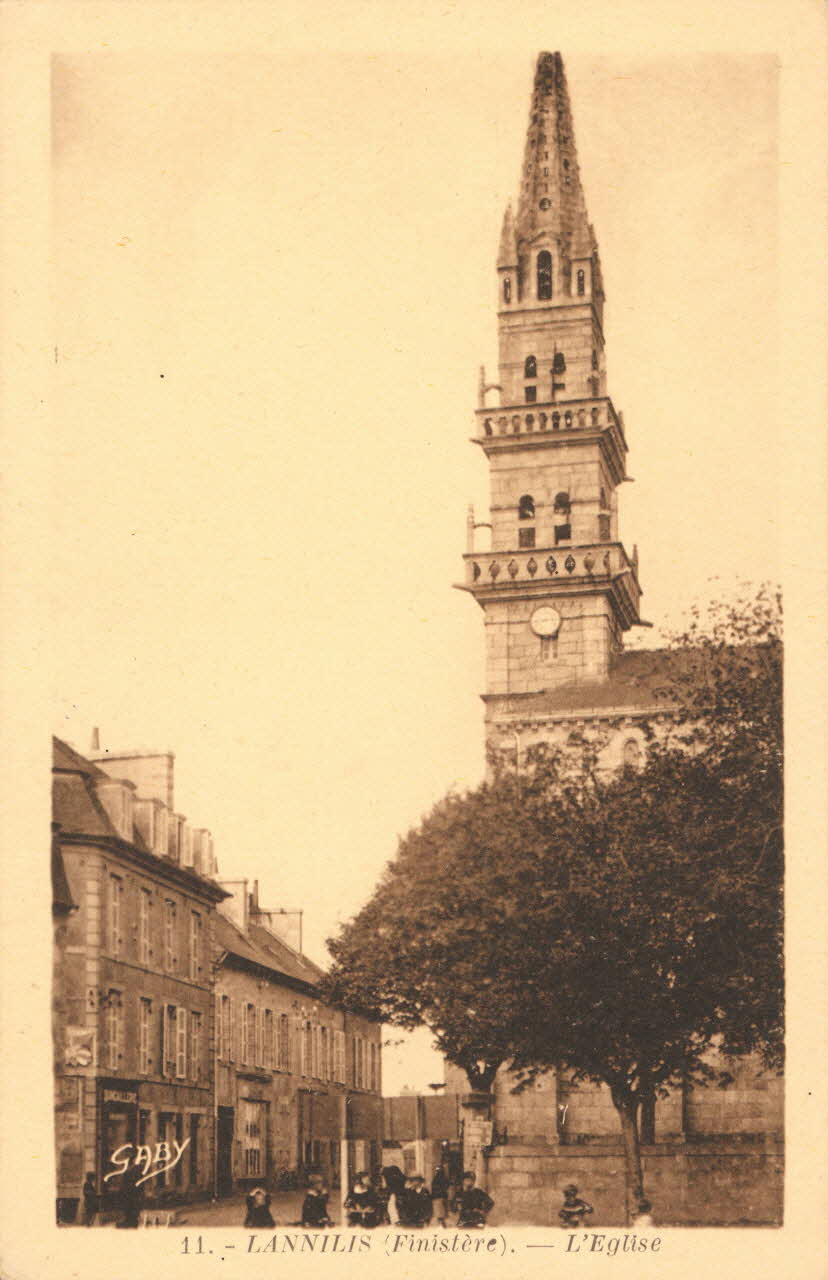 carte postale L'EGLISE Finistère 1921-1950 018057 Photo