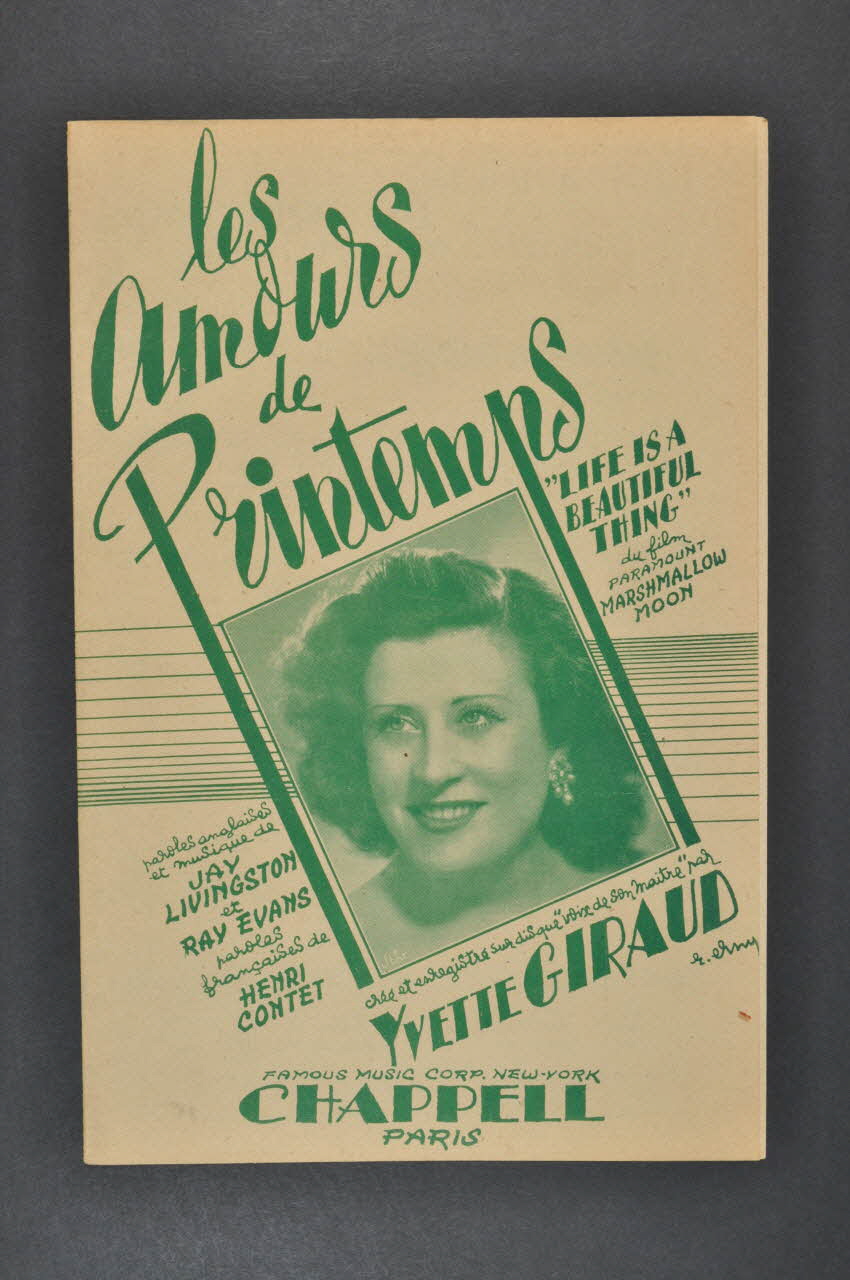 partition de musique petit format 1969.88.285 Photo Mucem