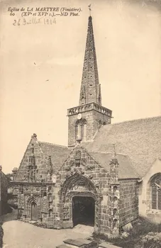 carte postale EGLISE DE LA MARTYRE (XV ET XVIe SIECLE) Finistère 1903-1920 018082 Photo