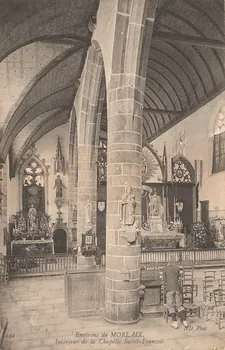 carte postale INTERIEUR DE LA CHAPELLE SAINT-FRANCOIS Finistère 1903-1920 018112  Photo