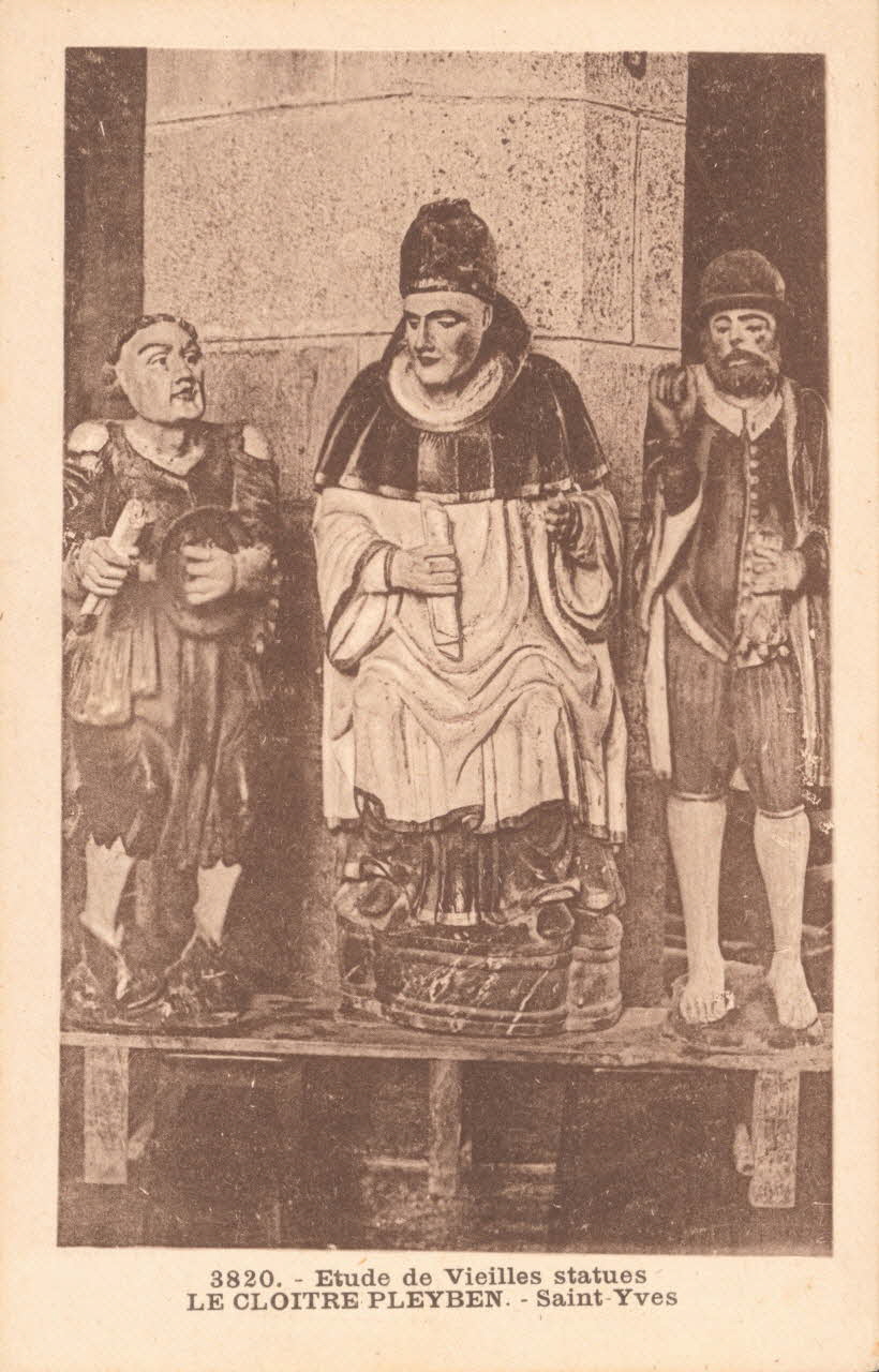 carte postale ETUDE DE VIEILLES STATUES. SAINT-YVES Finistère 1903-1920 018145 Photo