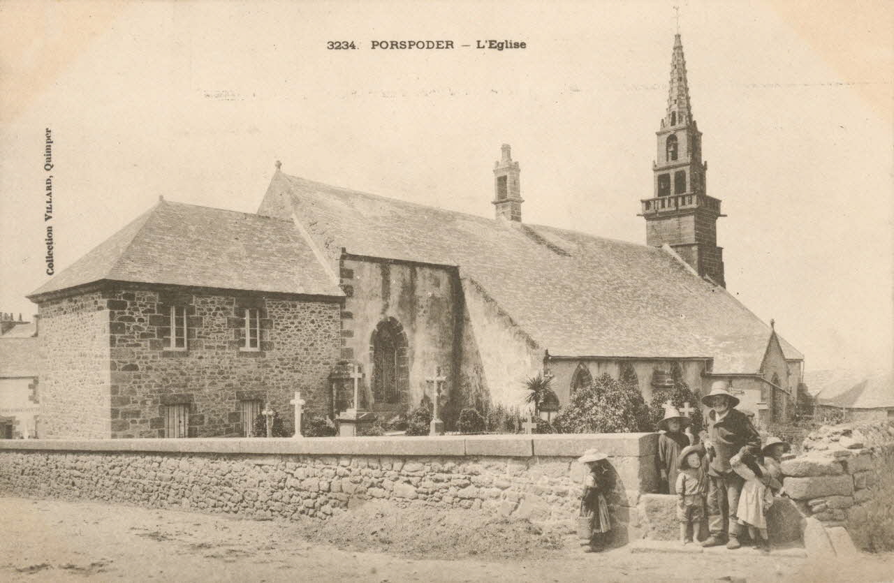 carte postale L'EGLISE Finistère 1903 018158 Photo