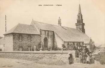 carte postale L'EGLISE Finistère 1903 018158 Photo
