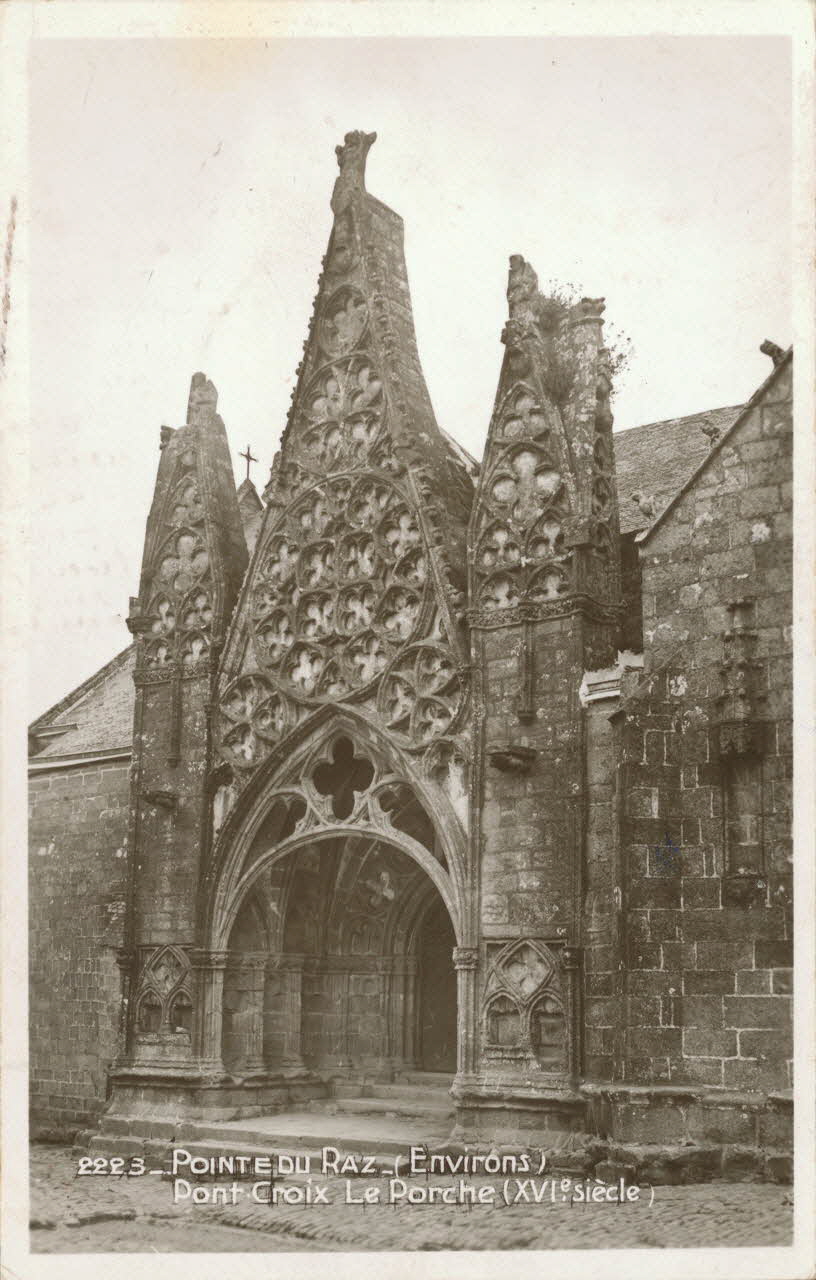 carte postale POINTE DU RAZ- (ENVIRONS)  LE PORCHE (XVIe SIECLE) Finistère 1947 018160 Photo