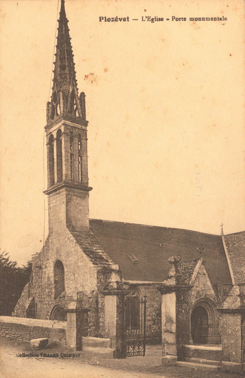 carte postale L'EGLISE ; PORTE MONUMENTALE Finistère 1903-1920 018173 Photo