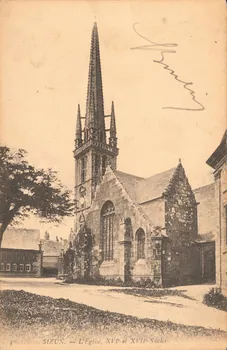 carte postale L'EGLISE, XVIe ET XVIIe SIECLES Finistère 1903-1920 018390 Photo