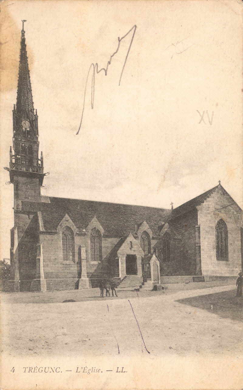 carte postale L'EGLISE Finistère 1917 018396 Photo