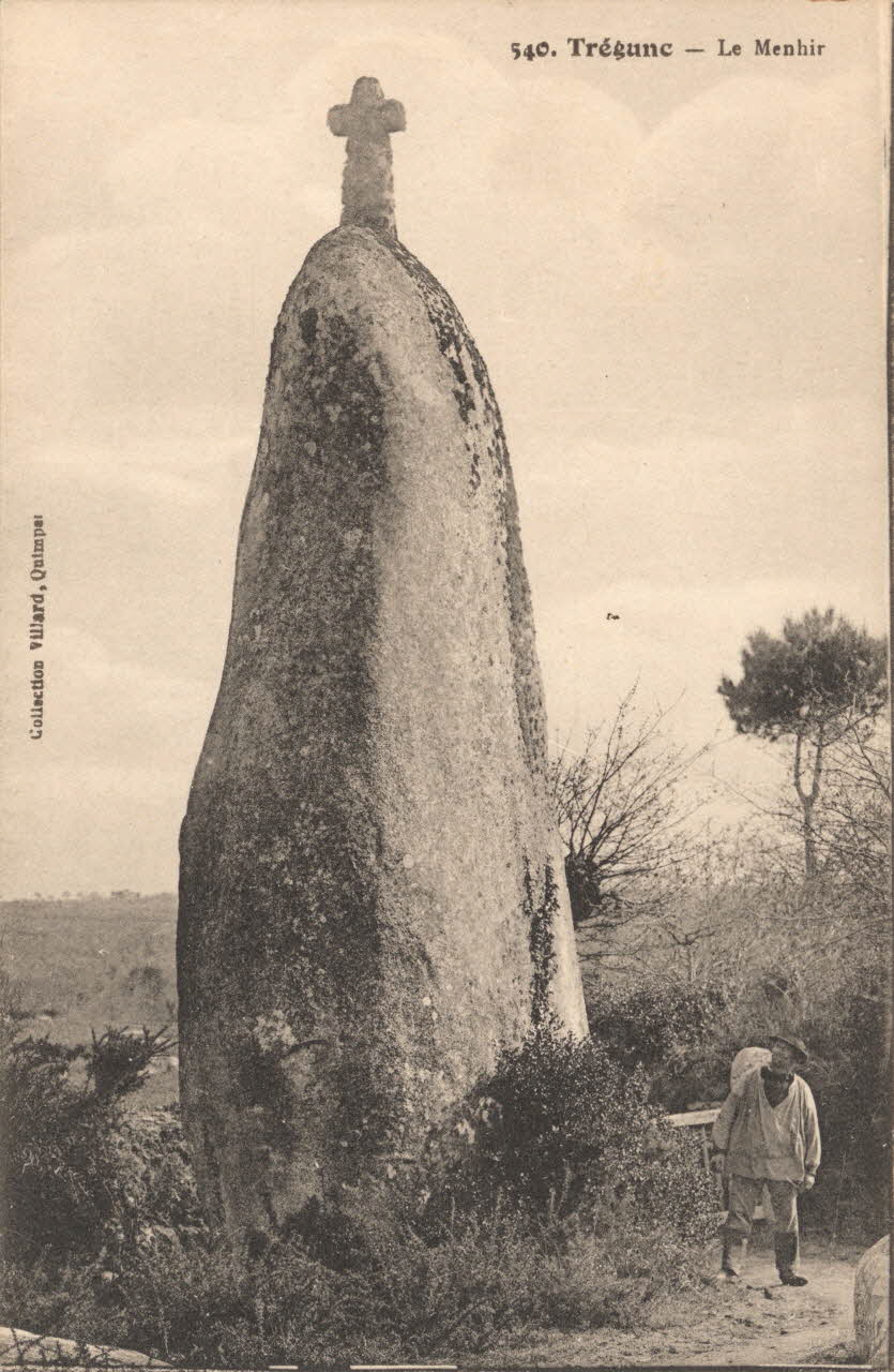 carte postale LE MENHIR Finistère 1924 018428 Photo