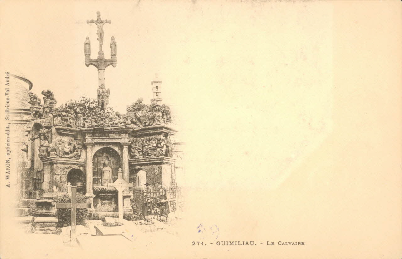 carte postale LE CALVAIRE Finistère 1902 018477 Photo