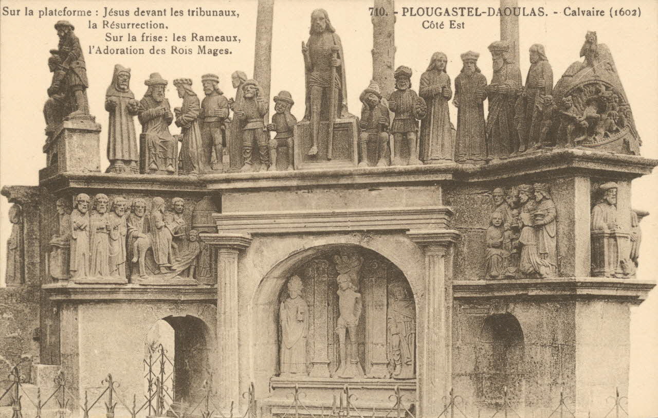 carte postale CALVAIRE (1602) COTE EST Finistère 1903-1920 018534 Photo