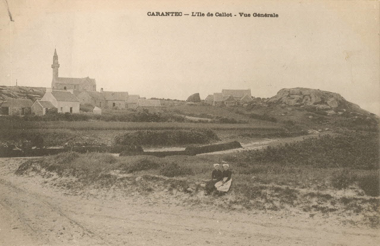 carte postale CARANTEC-ILE DE CALLOT Finistère 1903 018573 Photo
