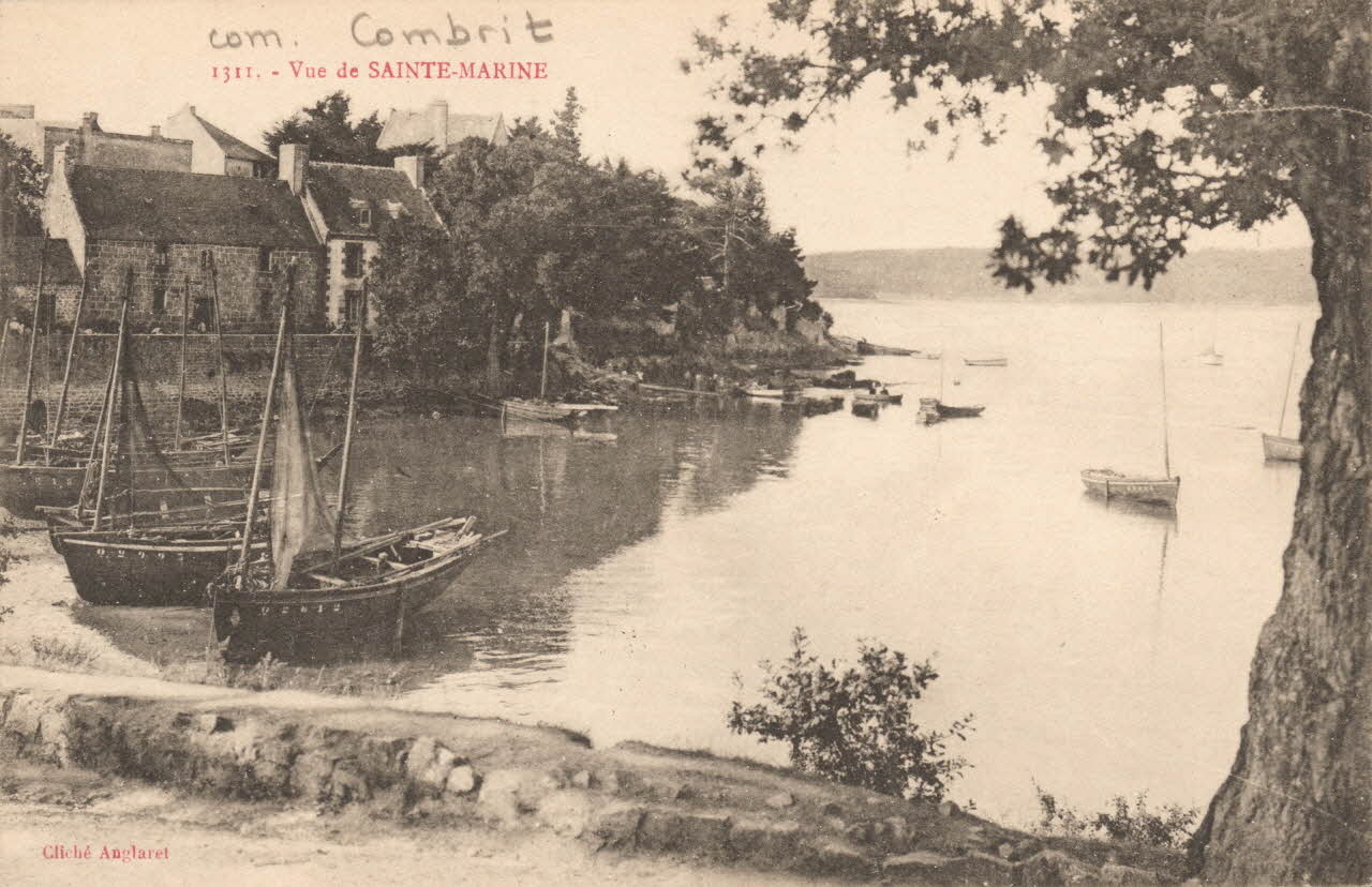 carte postale VUE DE STE MARINE Finistère 1903-1950 018576 Photo