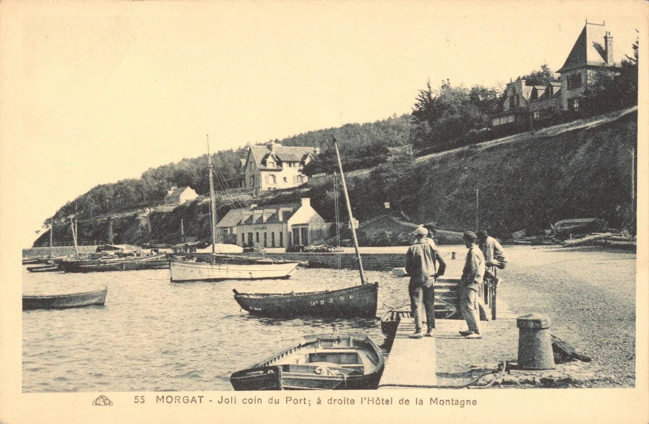 carte postale MORGAT-PORT-HOTEL Finistère 1903-1950 018579 Photo