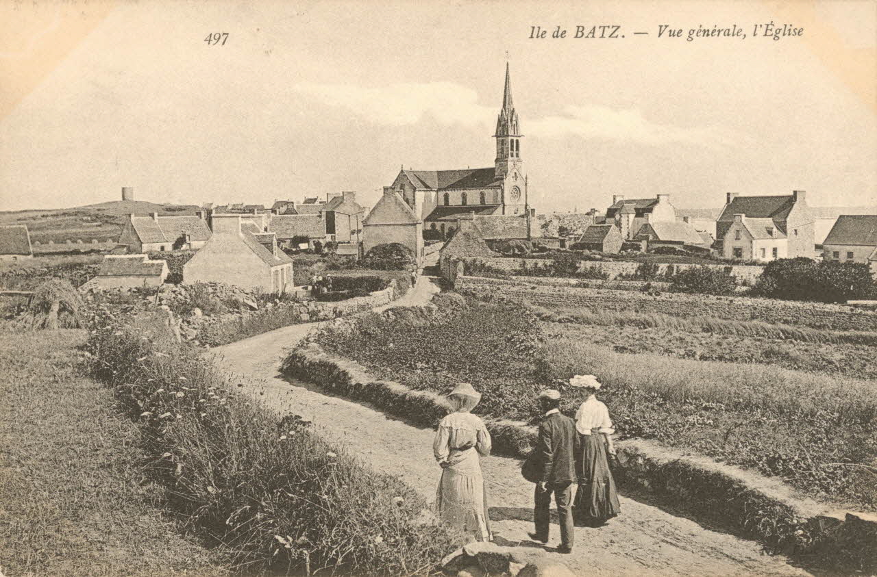 carte postale ILE DE BATZ Finistère 1903-1950 018587 Photo