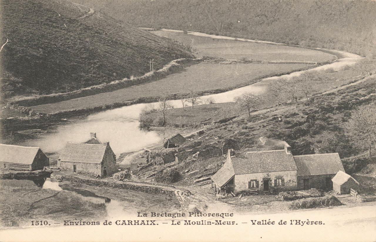 carte postale MOULIN MEUR-VALLEE DE L'HYERES Finistère 1903-1950 018607 Photo