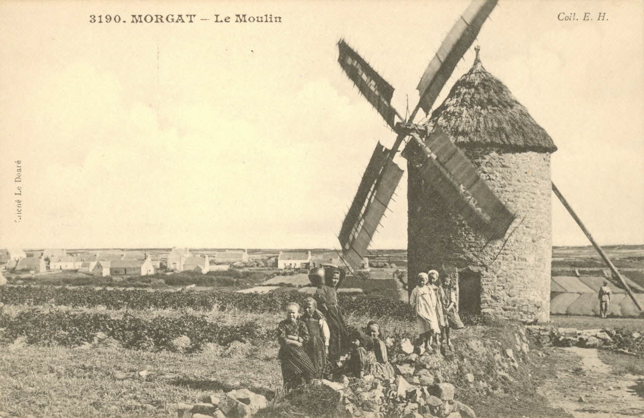carte postale MORGAT-LE MOULIN Finistère 1903-1950 018612 Photo