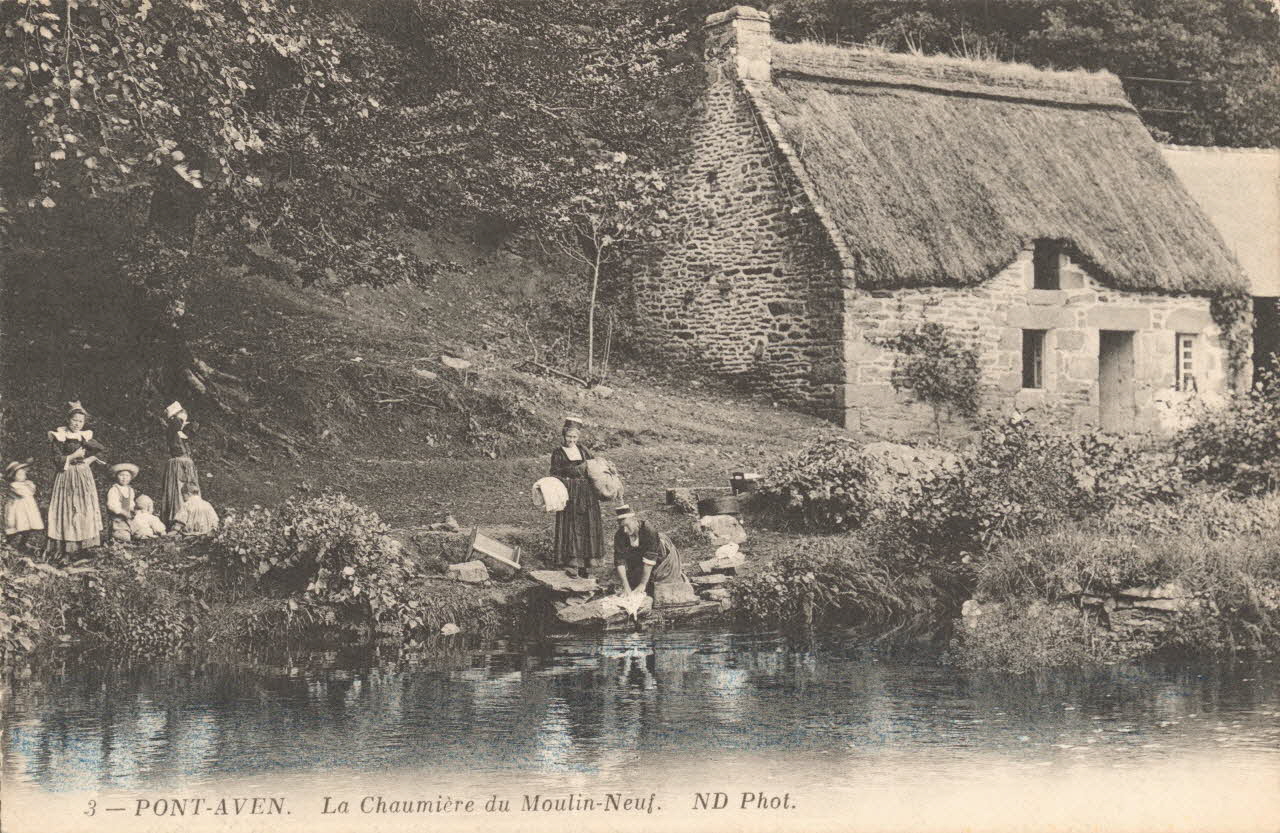 carte postale PONT-AVEN Finistère 1903-1920 018626 Photo