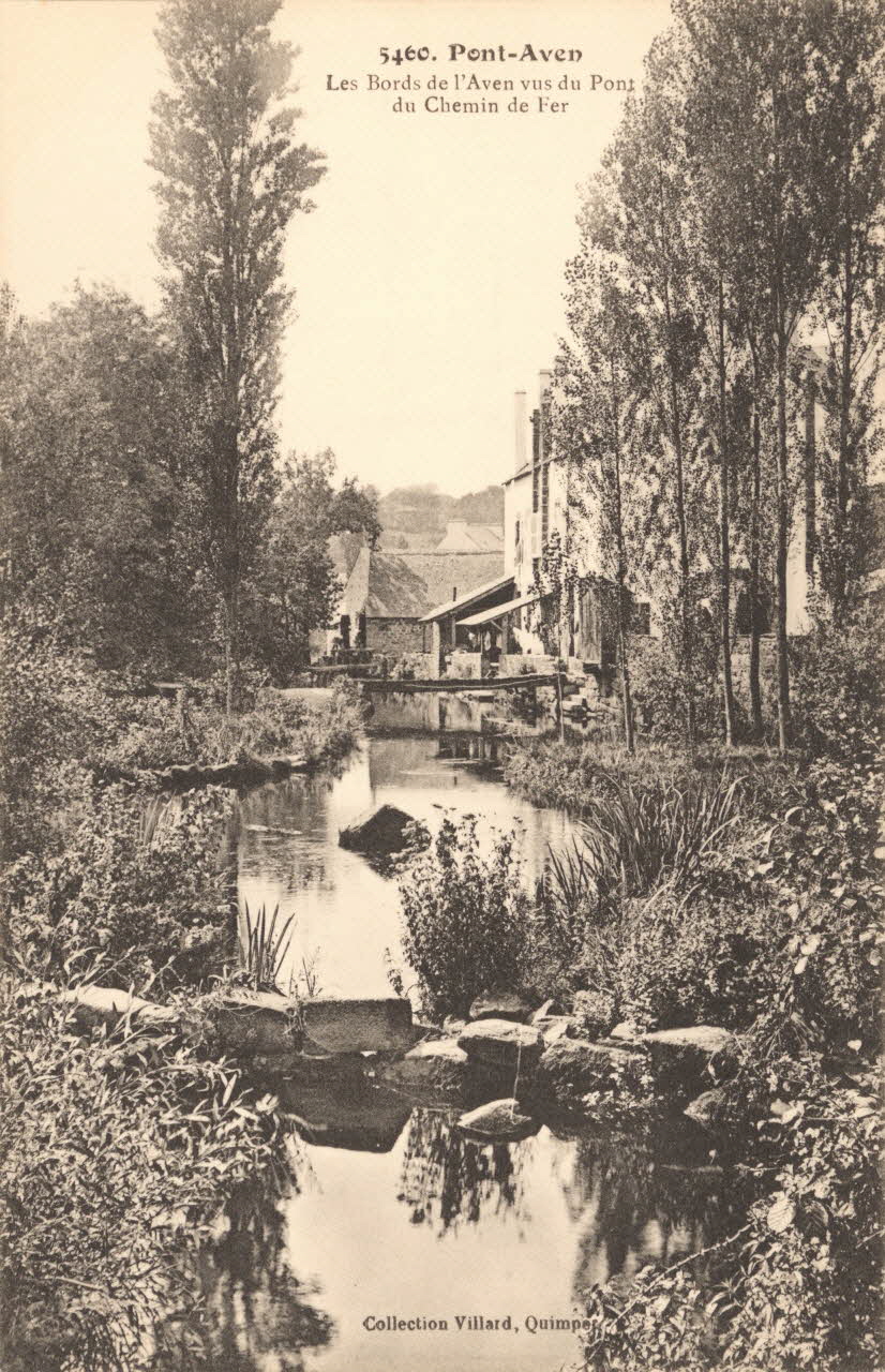carte postale LES BORDS DE L'AVEN Finistère 1903-1950 018650 Photo