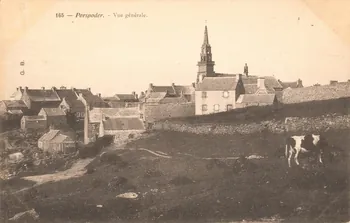 carte postale PORSPODER-VUE GENERALE Finistère 1903-1950 018653 Photo