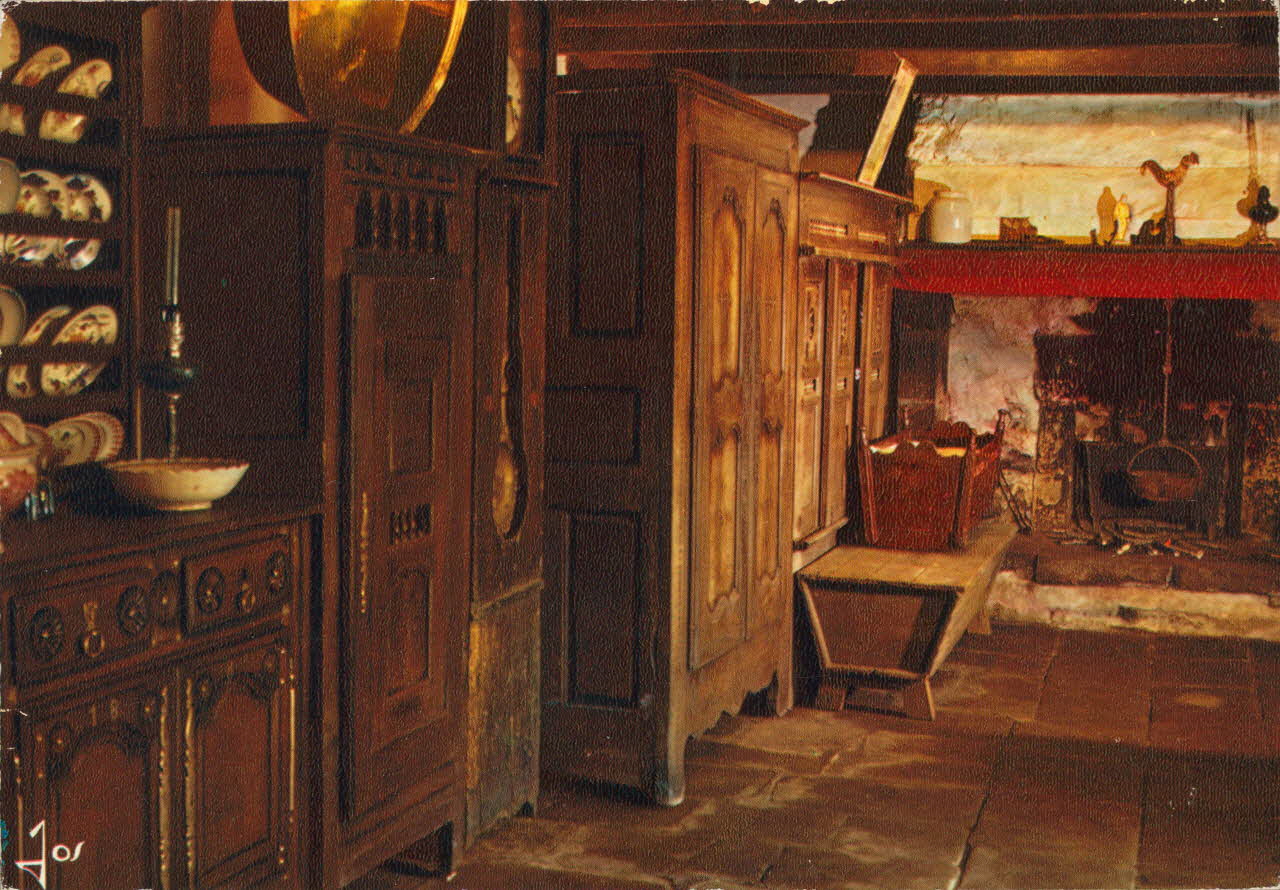 carte postale INTERIEUR BRETON DE PORZ CLOS 1950 018658 Photo