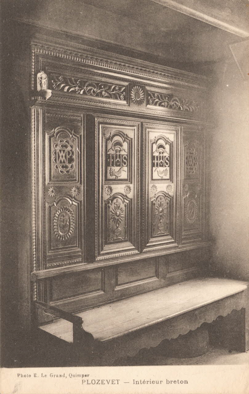 carte postale PLOZEVET-INTERIEUR BRETON Finistère 1903-1950 018669 Photo