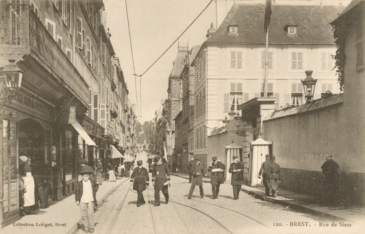 carte postale RUE DE SIAM Finistère 1903-1920 018680 Photo