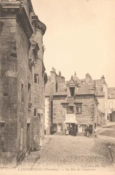 carte postale LA RUE DU COMMERCE Finistère 1903-1920 018744 Photo