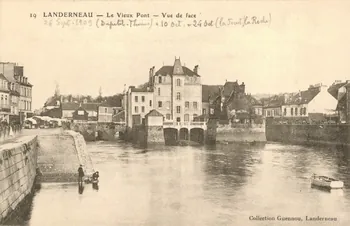 carte postale LE VIEUX PONT ; VUE DE FACE Finistère 1903-1920 018745 Photo