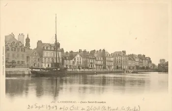 carte postale QUAI SAINT-HOUARDON Finistère 1903 018747 Photo