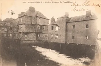 carte postale VIEILLES MAISONS DU PONT-L'ELORN Finistère 1902 018753 Photo