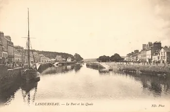 carte postale LE PORT ET LES QUAIS Finistère 1903-1920 018754 Photo