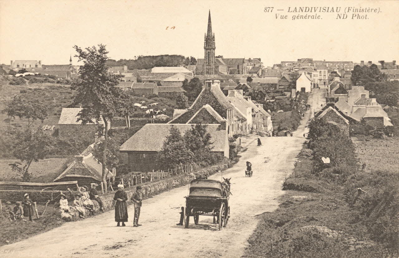 carte postale VUE GENERALE Finistère 1903-1920 018758 Photo