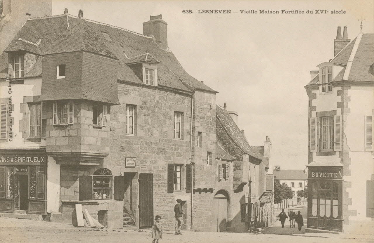 carte postale VIEILLE MAISON DU 16EME SIECLE Finistère 1903 018761 Photo