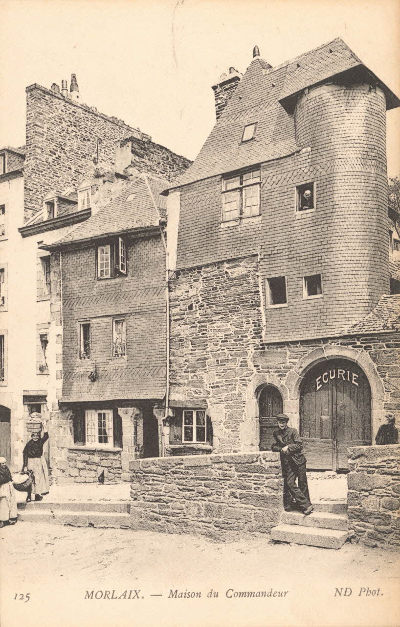 carte postale MAISON DU COMMANDEUR Finistère 1903-1920 018769 Photo