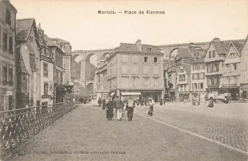 carte postale PLACE DE VIARMES Finistère 1903-1920 018806 Photo
