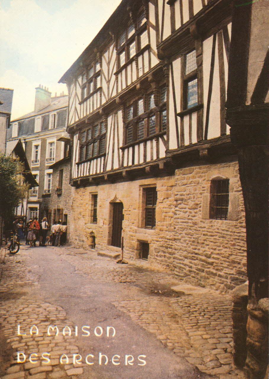 carte postale LA MAISON DES ARCHERS Finistère 1980 018863 Photo