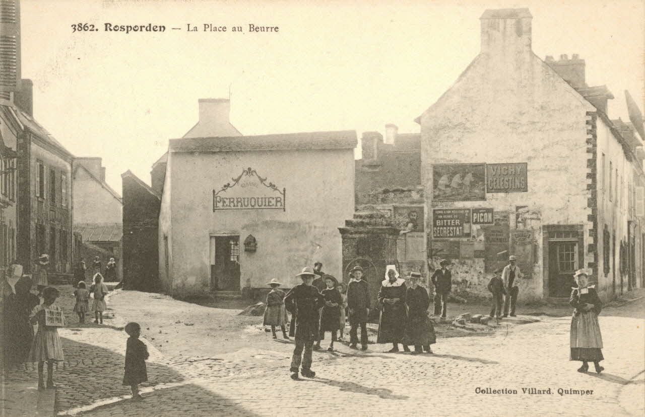 carte postale LA PLACE AU BEURRE Finistère 1903-1920 018899 Photo