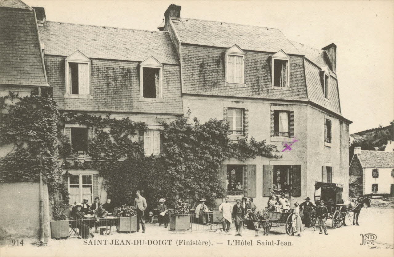 carte postale L'HOTEL SAINT-JEAN Finistère 1903-1920 018904 Photo