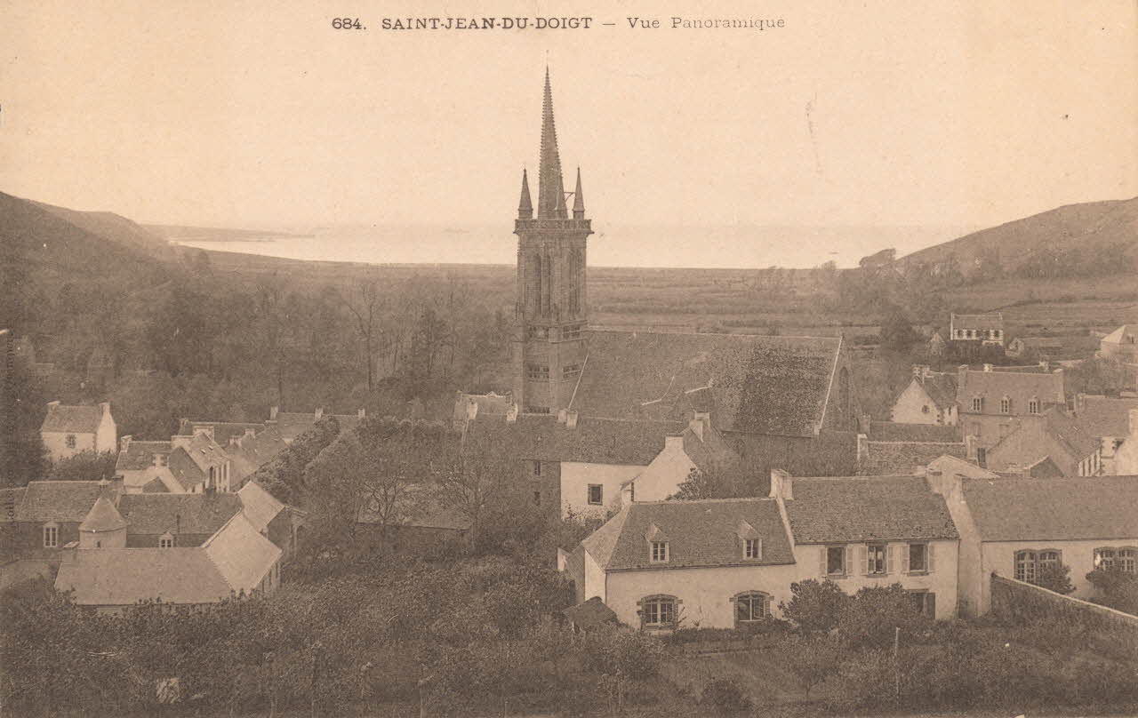carte postale VUE PANORAMIQUE Finistère 1903 018906 Photo