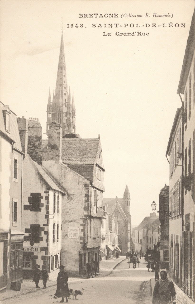 carte postale LA GRANDE RUE Finistère 1903-1920 018909 Photo