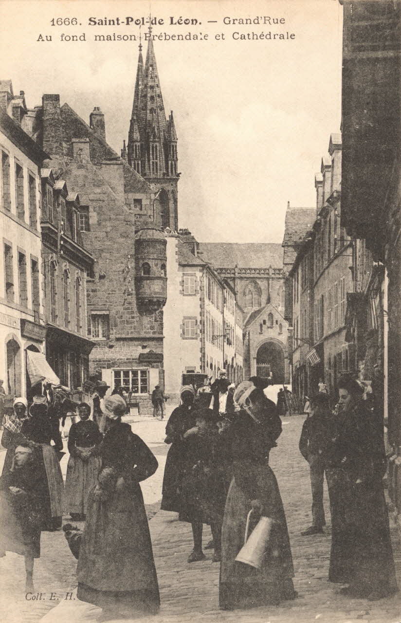carte postale GRANDE RUE Finistère 1903-1920 018911 Photo