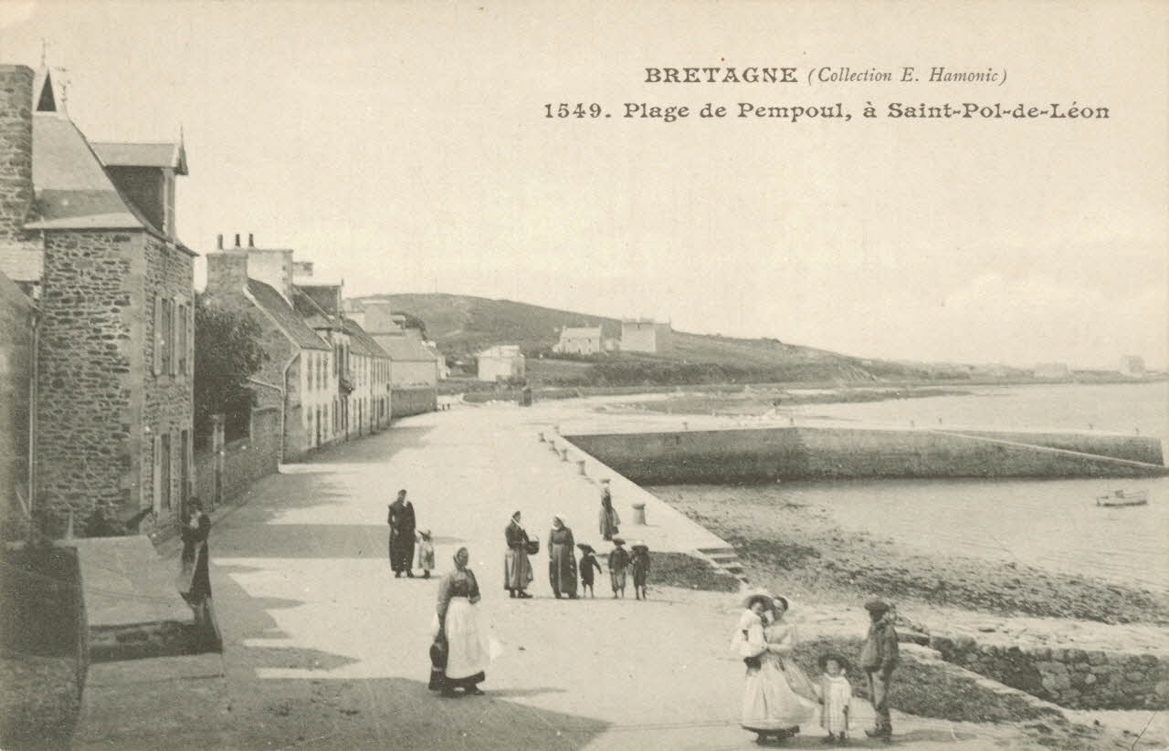 carte postale PLAGE DE PEMPOUL Finistère 1903-1920 018919 Photo