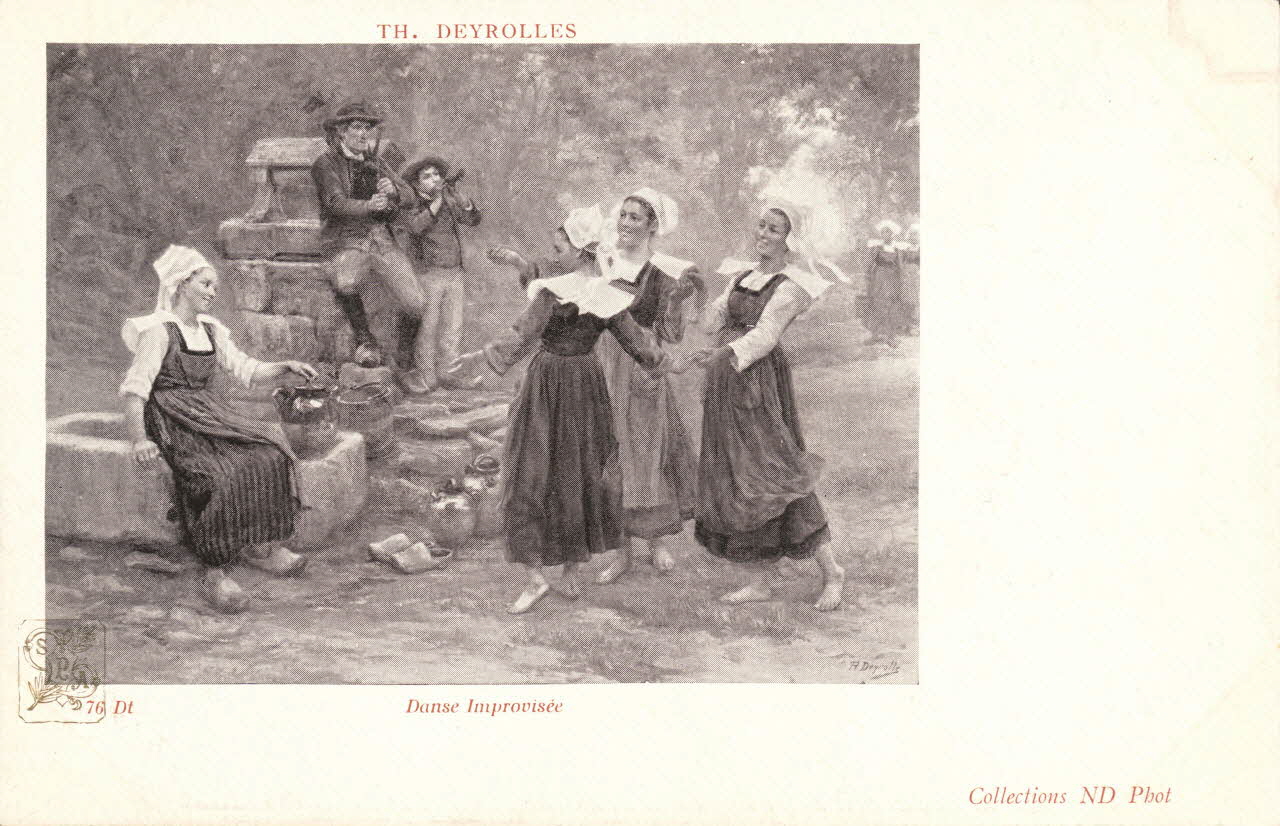 carte postale DANSE IMPROVISEE 1903 018942 Photo