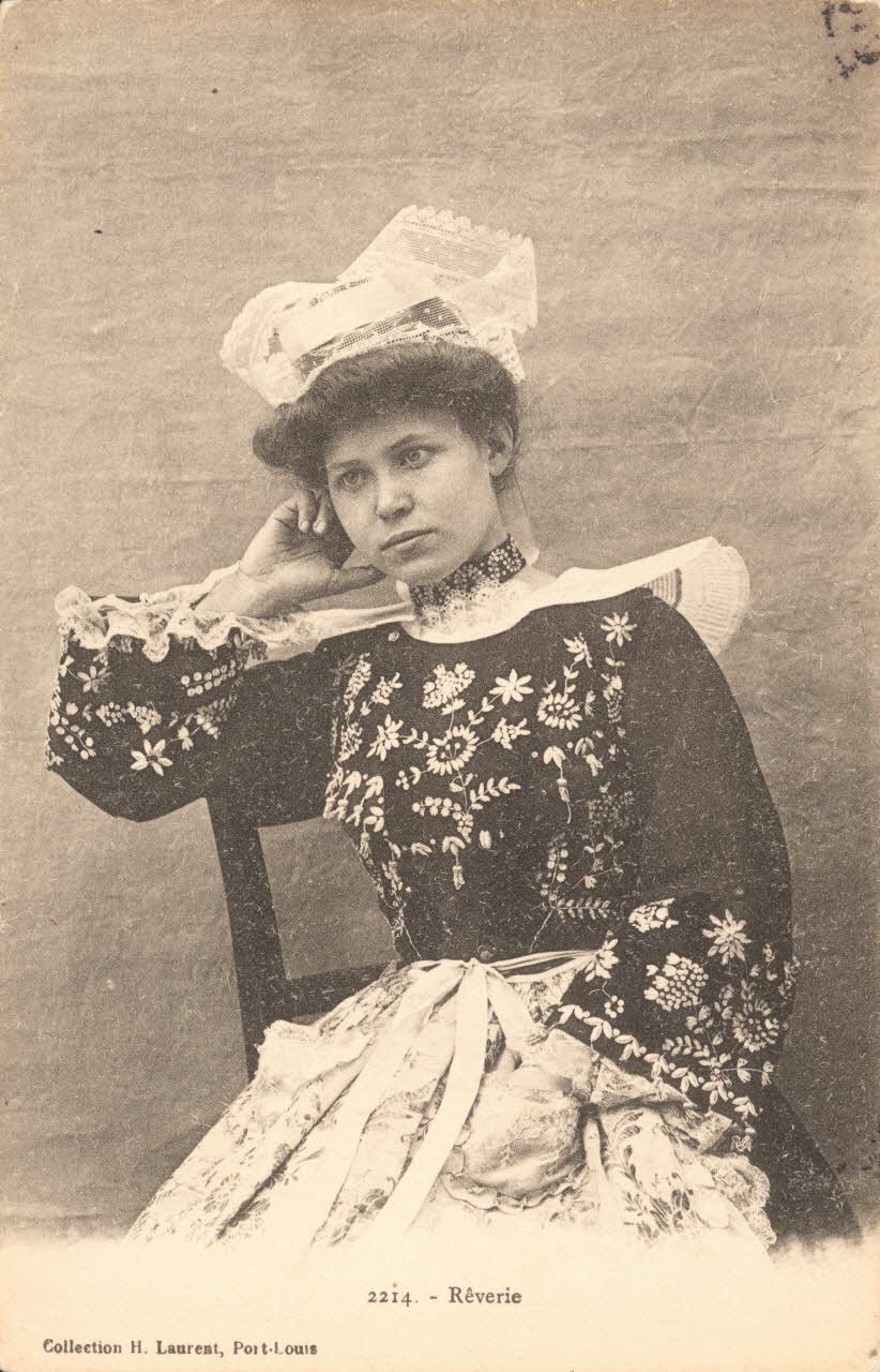 carte postale REVERIE 1914 018943 Photo