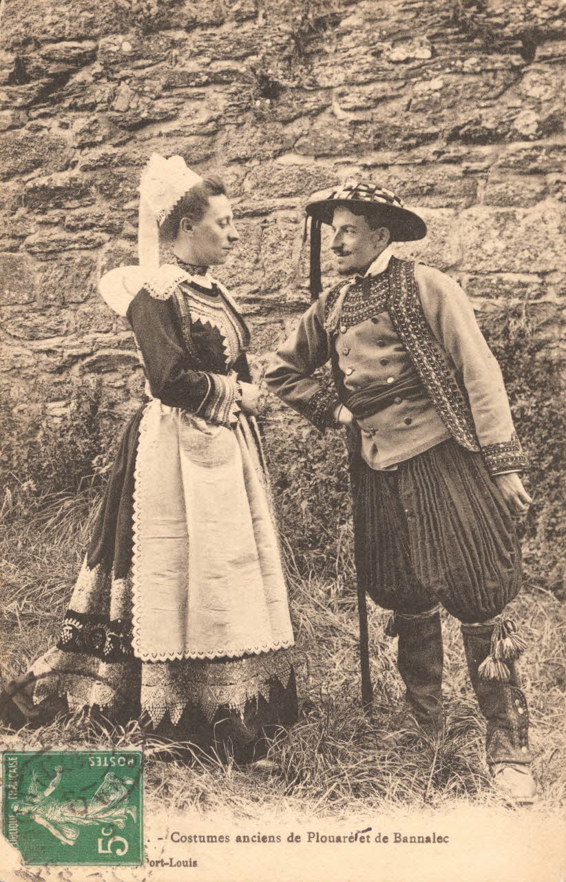 carte postale COSTUMES ANCIENS Finistère 1903-1920 018990 Photo