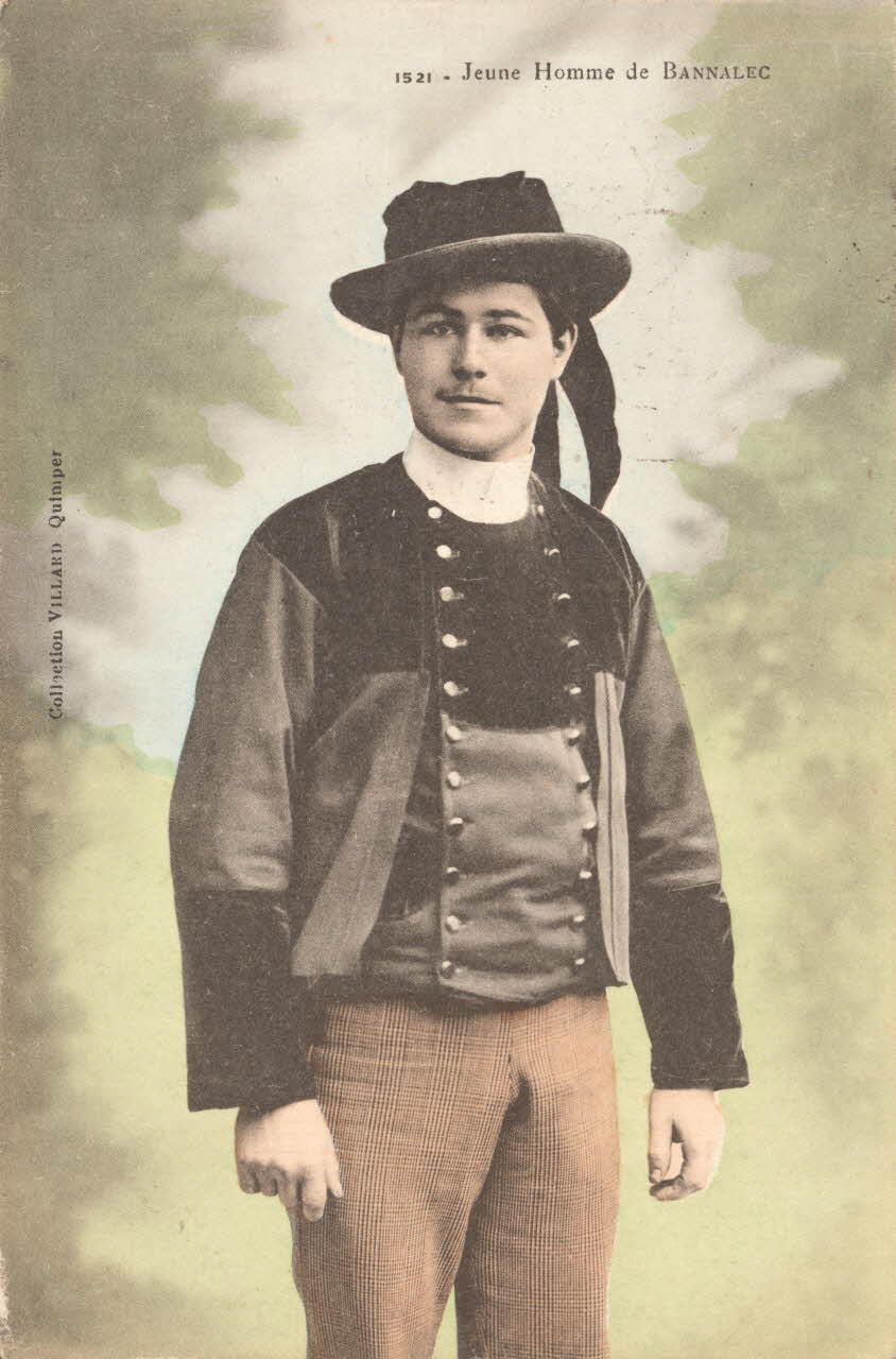 carte postale JEUNE HOMME Finistère 1903-1920 018992 Photo
